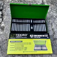 Gambar mata kunci sock L bintang set 42 pcs Tekiro star socket bit dari Teknik Tools Glodok undefined 1 Tokopedia