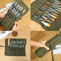 Gambar tas kuas lukis.tas penyimpanan kuas lukis - hijau army dari hada bag collection store undefined 3 Tokopedia
