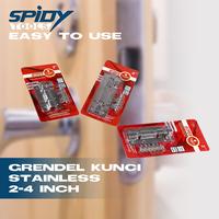 Gambar Grendel Slot Pintu Stainless Steel 2-4inch Set Termasuk Sekrupnya - 2 inch / 5cm dari MST TOOLS undefined 1 Tokopedia