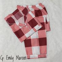 Gambar LAZA Piyama CP Motif Kotak Wanita Lengan Pendek - Emily Sage, M dari LAZA Collection undefined 2 Tokopedia