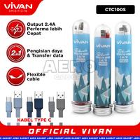 Gambar VIVAN Kabel Data Type C CTC100S Charger Fast Charging 3A Casan HP - Random dari AERO Gadget undefined 1 Tokopedia