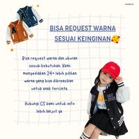 Gambar Jaket Anak Cewek Cowok Baseball Varsity Korea Style 1-16 Tahun Tebal - Hitam, 2 dari Makira id undefined 4 Tokopedia