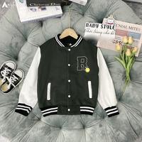Gambar Jaket Anak Cewek Cowok Baseball Varsity Korea Style 1-16 Tahun Tebal - Hitam, 2 dari Makira id undefined 1 Tokopedia
