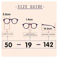 Gambar Kacamata Wanita - Project V - Look LUCCA ringan, trendy, kacamata artis, round style - Milky Blue dari Project V Eyewear undefined 3 Tokopedia