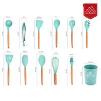 Gambar Silicone Kitchen Set 11 Pcs Peralatan Masak Spatula Sutil Silikon Cook - Tosca dari Toso Mart undefined 5 Tokopedia