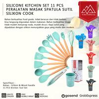 Gambar Silicone Kitchen Set 11 Pcs Peralatan Masak Spatula Sutil Silikon Cook - Tosca dari Toso Mart undefined 1 Tokopedia