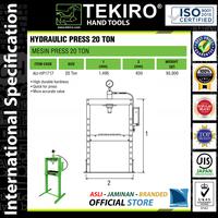 Gambar Mesin Press Hidrolik 20 Ton - Hydraulic Pressure Machine TEKIRO dari myHIU Official Store undefined 2 Tokopedia