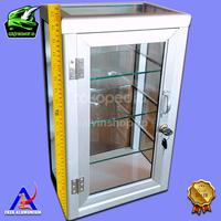 Gambar etalase kaca/ etalase mini pintu/ 50*30*20 - Silver dari Galvinshopp undefined 3 Tokopedia