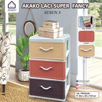 Gambar Laci Plastik Cabinet Susun Akako Super Fancy Rotan/ Lemari Susun 3 4 5 - Susun 3 dari Mebel Plastik Makassar undefined 3 Tokopedia