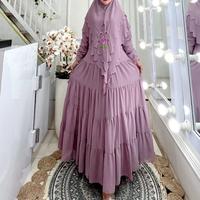 Gambar Gamis Zaina Syari By #Hanifah dari mugolaris undefined 4 Tokopedia