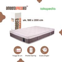 Gambar AMEERA MATRESS COOLVIE 12" PLUSH TOP UKURAN 180*200 dari Ameera Springbed_NEW undefined 1 Tokopedia