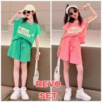 Gambar TOKYOBERRY REVO SET BAJU SETELAN CASUAL ANAK CEWEK REMAJA FASHION LUCU - REVO SET PINK, 150 dari TokyoBerry undefined 1 Tokopedia