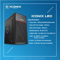 Gambar CASING PC GAMING ICONIX LEO FREE PSU 500WATT dari Jaya Distribusi undefined 2 Tokopedia