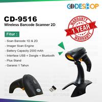 Gambar Scanner Barcode Codeshop CD-9516 1D & 2D Handheld Wireless Bluetooth dari Barcode Store Solutions undefined 2 Tokopedia