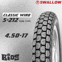Gambar BAN SWALLOW WIRO CLASSIC S-212 TUBETYPE BAN MOTOR CUSTOM RING 17 & 18 - 4.00-17 dari BLack Iced undefined 3 Tokopedia