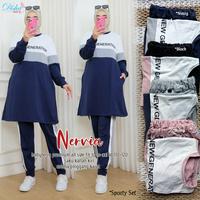 Gambar Nervia setelan baju olahraga muslimah jogging senam gowes dari mamaegio undefined 4 Tokopedia