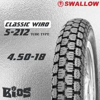 Gambar BAN SWALLOW WIRO CLASSIC S-212 TUBETYPE BAN MOTOR CUSTOM RING 17 & 18 - 4.00-17 dari BLack Iced undefined 1 Tokopedia