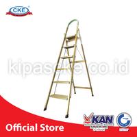 Gambar Ladder Tangga Lipat HD06X 6 Step Gold 1.9 Meter Aluminium Engsel dari SumberSuksesShop undefined 1 Tokopedia