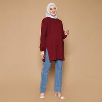 Gambar Baju Menyusui Blouse Nursing Wear Bukaan Samping - Ungu, SM dari Rantink Indonesia undefined 3 Tokopedia