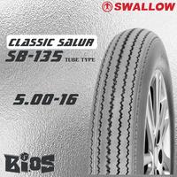 Gambar SWALLOW CLASSIC SB-135 BAN SALUR RING 16 17 18 19 BAN MOTOR CUSTOM - 3.50-17 dari BLack Iced undefined 2 Tokopedia