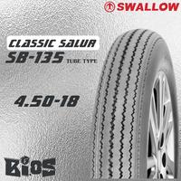 Gambar SWALLOW CLASSIC SB-135 BAN SALUR RING 16 17 18 19 BAN MOTOR CUSTOM - 3.50-17 dari BLack Iced undefined 5 Tokopedia