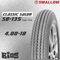 Gambar SWALLOW CLASSIC SB-135 BAN SALUR RING 16 17 18 19 BAN MOTOR CUSTOM - 3.50-17 dari BLack Iced undefined 1 Tokopedia