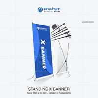 Gambar X Banner + Cetak | Free Design | Anadrom - 280gr+RANGKA X, DESIGN SENDIRI dari anadrom undefined 1 Tokopedia