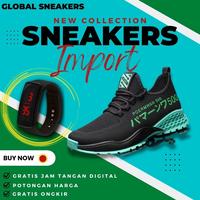 Gambar Sepatu Sneakers Pria Import kuat dan nyaman buat harian dari GLOBAL SNEAKERS undefined 1 Tokopedia