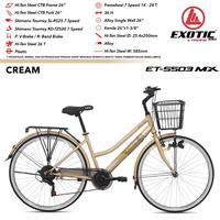 Gambar sepeda dewasa city bike exotic et 5503 sr 7 speed 26 inch keranjang dari jayabicycle undefined 3 Tokopedia