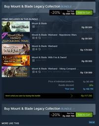 Gambar Mount & Blade Full Collection Original PC Game Steam dari ALGameShop. undefined 2 Tokopedia