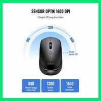 Gambar Robot M205 Wireless Mouse 800-1200-1600 DPI Black (Without Battery) dari meBALI undefined 4 Tokopedia