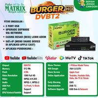 Gambar Set Top Box Tv Digital Matrix Burger Hijau Receiver TV DVB T2-Original dari BLORA ELECTRIK undefined 3 Tokopedia