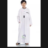 Gambar Jubah Gamis Anak laki/jubah putih anak laki/gamis putih plus peci - Putih Lis Hitam, 8 dari Firdausa Collection undefined 1 Tokopedia