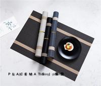 Gambar Tatakan Piring PVC Ringan Modern Minimalis Tahan Panas Table Mat - Hitam dari Sejati Official Store undefined 3 Tokopedia