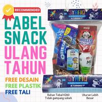 Gambar Label Snack Ulang Tahun Tebal 260 gsm Free Desain + Tali + Plastik - Roblox Girl dari biokids undefined 1 Tokopedia