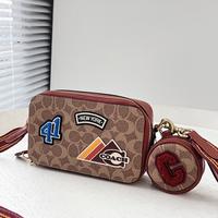 Gambar coach original new C6744 badge Charter Slim Crossbody double bag badge dari berkarya_ undefined 2 Tokopedia