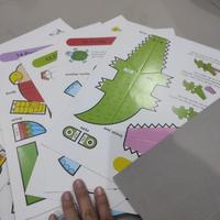 Gambar paper craft kerajinan anak lipat lem kendaraan hewan tanpa gunting - kendaraan dari dramashop. undefined 3 Tokopedia