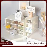 Gambar Kotak Laci Perhiasan Mini 9 Sekat Box Organizer Tempat Penyimpanan - FREE STIKER, NO BUBBLEWRAP dari GarmentMarts undefined 3 Tokopedia