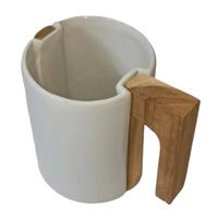 Gambar Mug Coating Sublim || Mug Wooden - Gelas Mug Ceramic Handle Kayu Solid dari JESS & KEV Shop undefined 1 Tokopedia