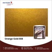 Gambar NEO ALKYCOAT WROUGHT IRON-CAT BESI TEMPA/PAGAR(ORANGE GOLD 808) 0.9L - BLACK DOFF  dari ALKYCOAT Paint undefined 1 Tokopedia