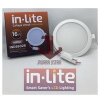 Gambar LAMPU DOWNLIGHT PANEL LED IN-LITE 16W 16 W WATT INDS 602 R 170x31 MM - 4000K dari JAWARA.LISTRIK undefined 1 Tokopedia