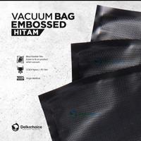 Gambar Plastik Vacuum 20cm x 30cm BENING HITAM EMBOSS BAG Vakum DELKOCHOICE - Hitam dari Rusfet undefined 2 Tokopedia