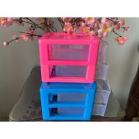 Gambar Laci Mini Container Mini Serbaguna Warna Warni Susun 2 dan Susun 3 - Ssn 2 Plus Pink dari AngelYvone undefined 4 Tokopedia