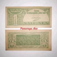 Gambar (SANGAT BAGUS) Uang kuno 1 sen ori indonesia gambar keris tahun 1945 dari Ponorogo Acc undefined 1 Tokopedia