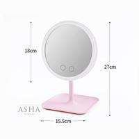 Gambar Cermin Kaca Make Up Touch Panel Dengan Lampu LED Ring Light dari Asha Store ID undefined 5 Tokopedia