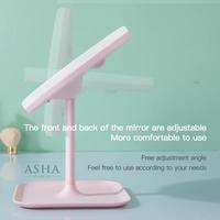 Gambar Cermin Kaca Make Up Touch Panel Dengan Lampu LED Ring Light dari Asha Store ID undefined 3 Tokopedia