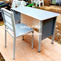 Gambar Meja Kursi Guru 120 x 80 x 70 cm meja guru besi blockboard hpl - Ekspedisi Lain dari Meja Kursi Belajar Sekolah undefined 2 Tokopedia