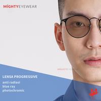 Gambar Frame Premium + Lensa Progressive Custom progresif - Tahap 2 Minus, NightDrive/Vis dari MIGHTYEYEWEAR undefined 2 Tokopedia