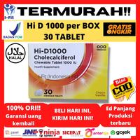 Gambar Hi D Hi-d 1000 IU per box isi 5 strip 30 tablet kunyah Cholecalciferol dari I-Fit (Indonesia Fit) undefined 1 Tokopedia