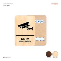 Gambar Sign Dinding CCTV Motif Serat Kayu - INPI HOUSE - Hitam dari INPI House undefined 4 Tokopedia